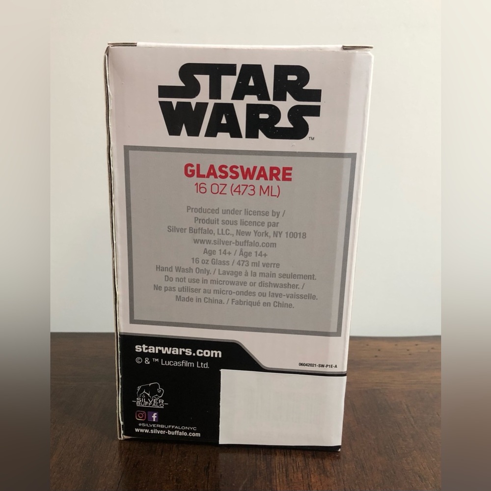 Star Wars Glassware Darth Vader Join The Dark Side graphics. 16oz - Picture 2 of 7